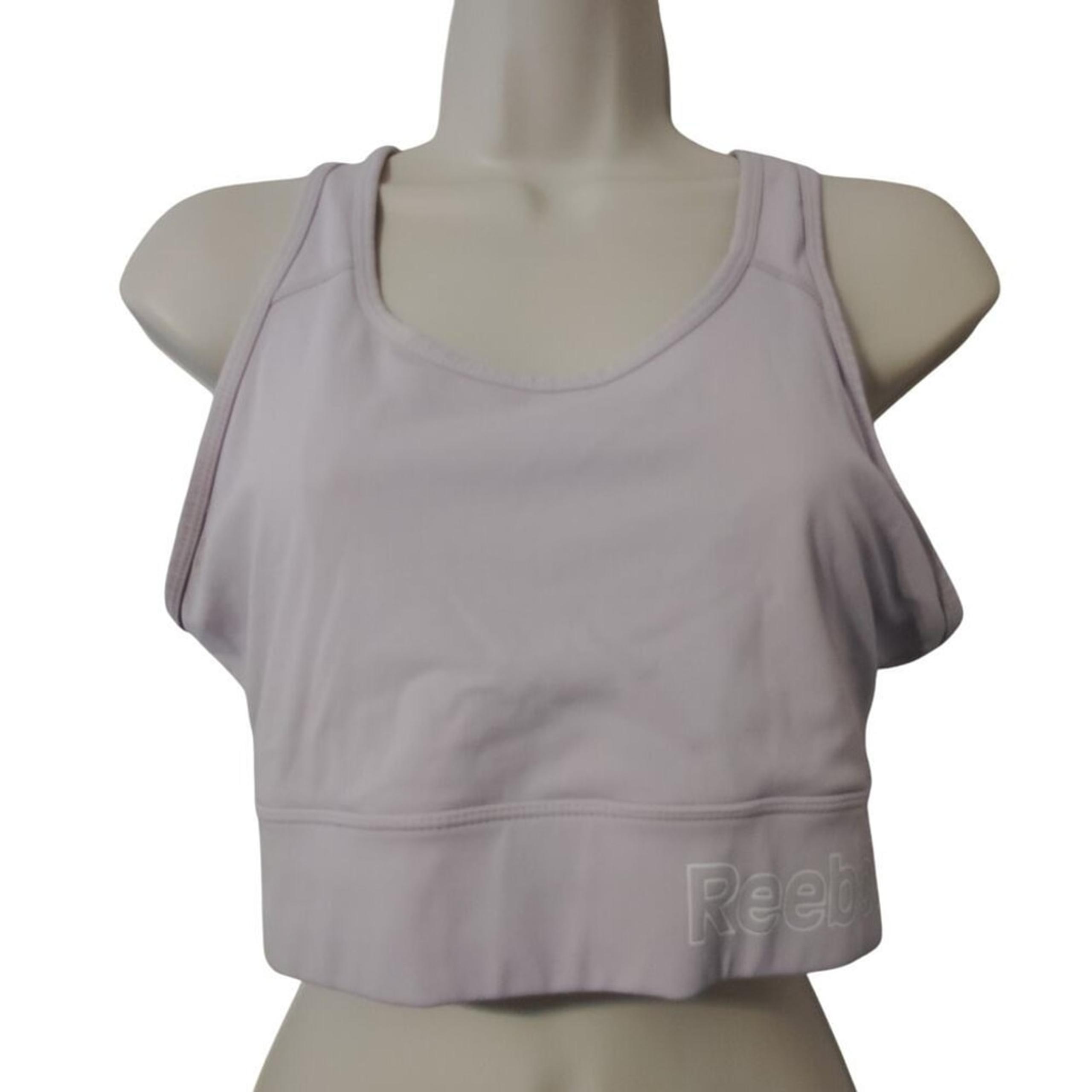 Reebok Sports Bra Women’s Size Large Purple Wireless Support Medium