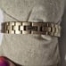 Lucky brand Vintage Leather Insert Vintage Gold Bracelet Watch