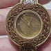 Lucky brand Vintage Leather Insert Vintage Gold Bracelet Watch