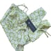 Y2K Green White Floral Halter Tie Bandana V Neck Tank Top Size Large