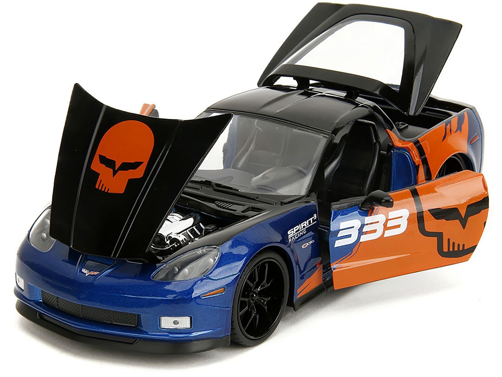 2006 Chevrolet Corvette Z06 #333 Spirit Racing Blue Metallic and Orange with B