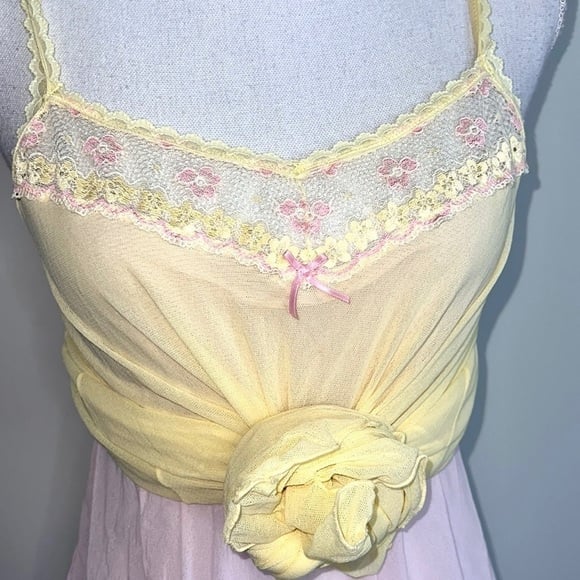 Cosabella Italian Pink Lemonade Mesh Babydoll