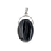 Vintage Sterling Silver 925 Black Agate Pendant