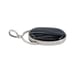 Vintage Sterling Silver 925 Black Agate Pendant