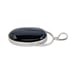 Vintage Sterling Silver 925 Black Agate Pendant