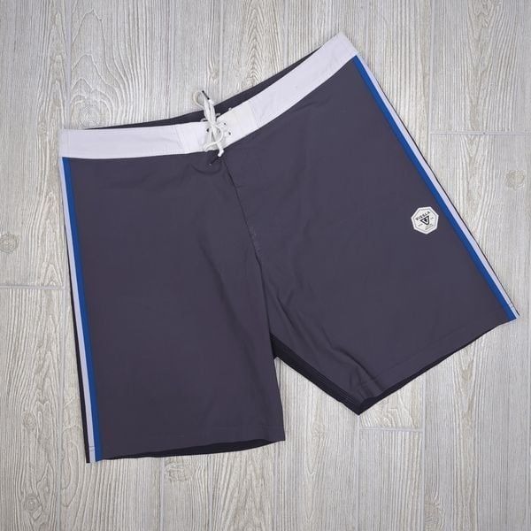Vissla Men's Size 38 Black Blue 9 Inseam Swim Shorts Board Shorts Swimwear