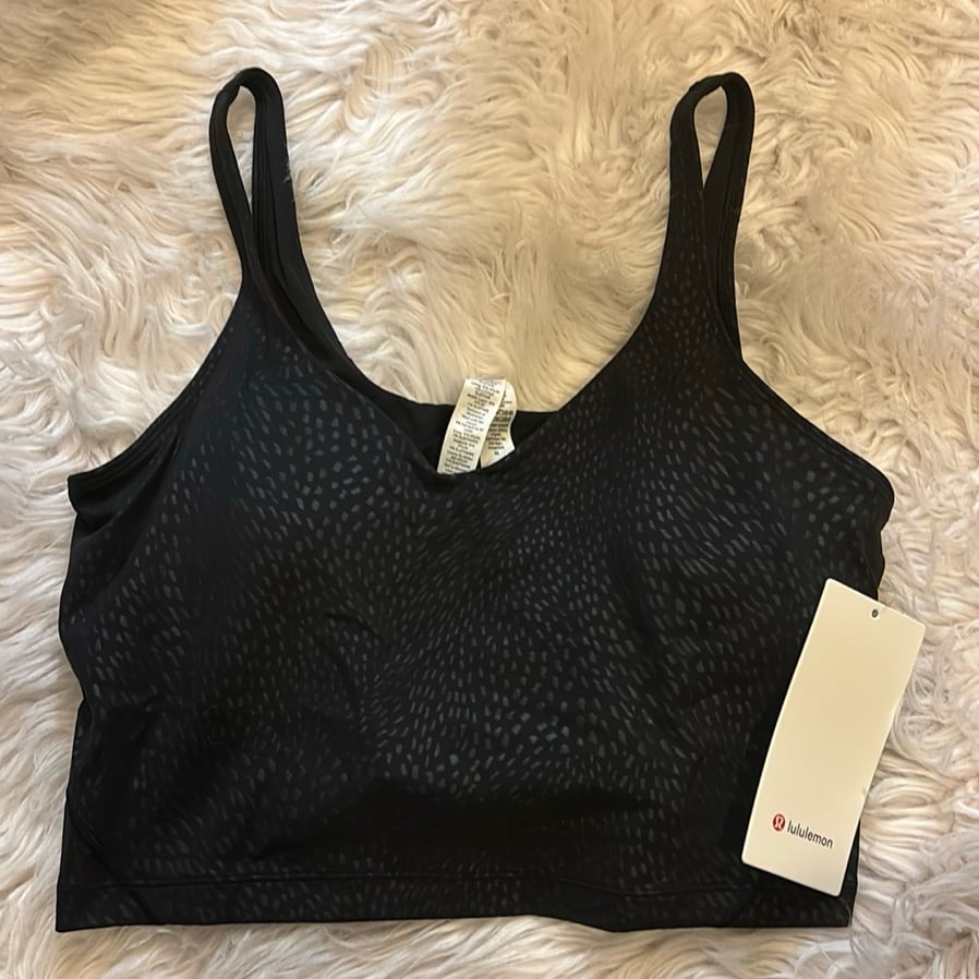 Lululemon Align Tank, Jewel Embossed Black, Size 14