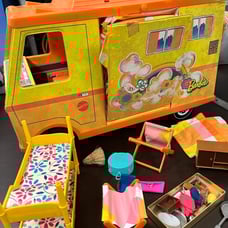 Vintage 1970 Mattel Barbie Country Camper RV and in original box