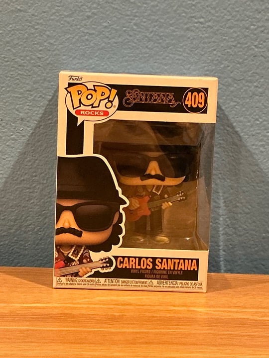 Funko Pop! Rocks - Carlos Santana #409 Vinyl Figure (Box & Protector)