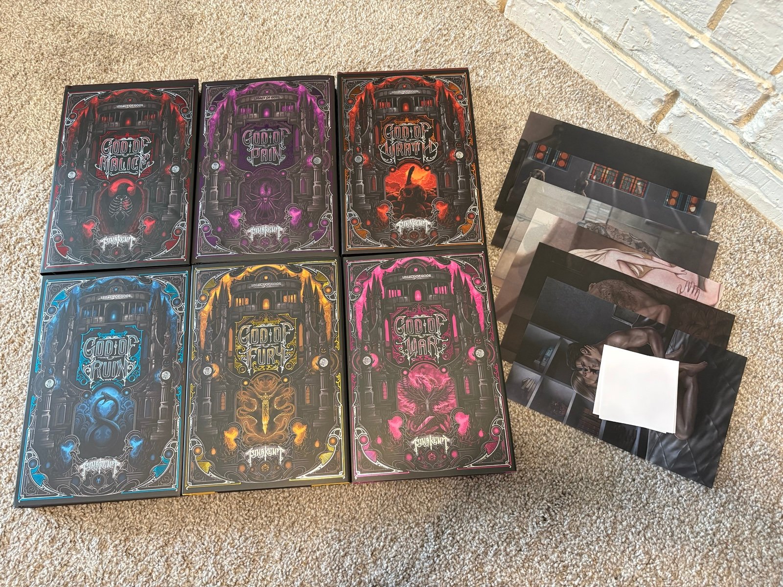 Books for Days Crate Legacy of Gods by Rina Kent Book 1-6 God of Malice GoM BFDC