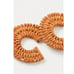 Free People See If I Care Suede Hoops in Tan Brown Earrings Bohemian Western NWT