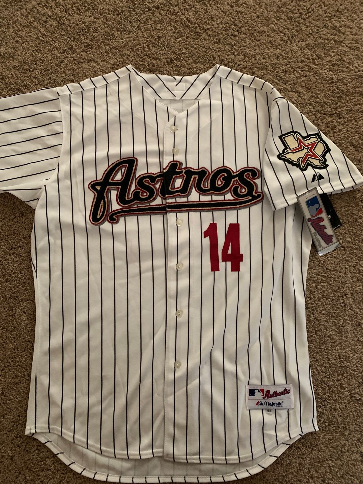 Houston Astros Morgan Ensberg Authentic Vintage Jersey
