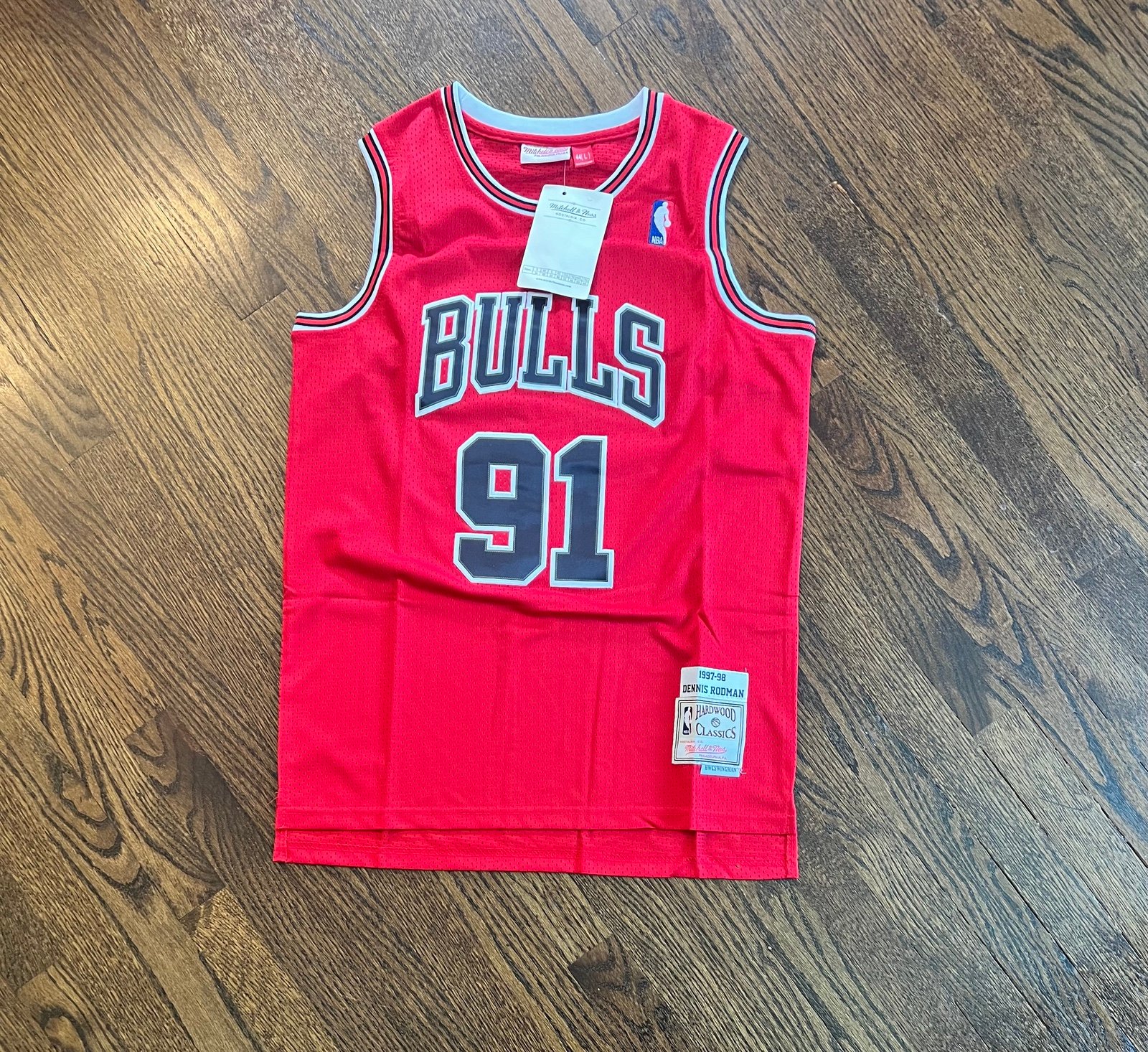 Dennis Rodman Large L NBA Basketball Jersey New NWT Fast Shipping Adult Unisex