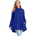 LARACE Cowl Neck women's Sweatshirt Top With Pocket Long Sleeve tunic size M