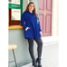 LARACE Cowl Neck women's Sweatshirt Top With Pocket Long Sleeve tunic size M
