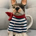Blue Sky Ceramics Frenchie French Bulldog Tea pot