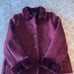 Coaco New York womens burgundy coat faux fur lined trim size S.