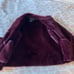 Coaco New York womens burgundy coat faux fur lined trim size S.