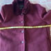 Coaco New York womens burgundy coat faux fur lined trim size S.