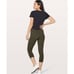 LULULEMON ATHLETICA Wunder Under Crop (Hi-Rise)'Full On Luxtreme 21' in Dark Oli