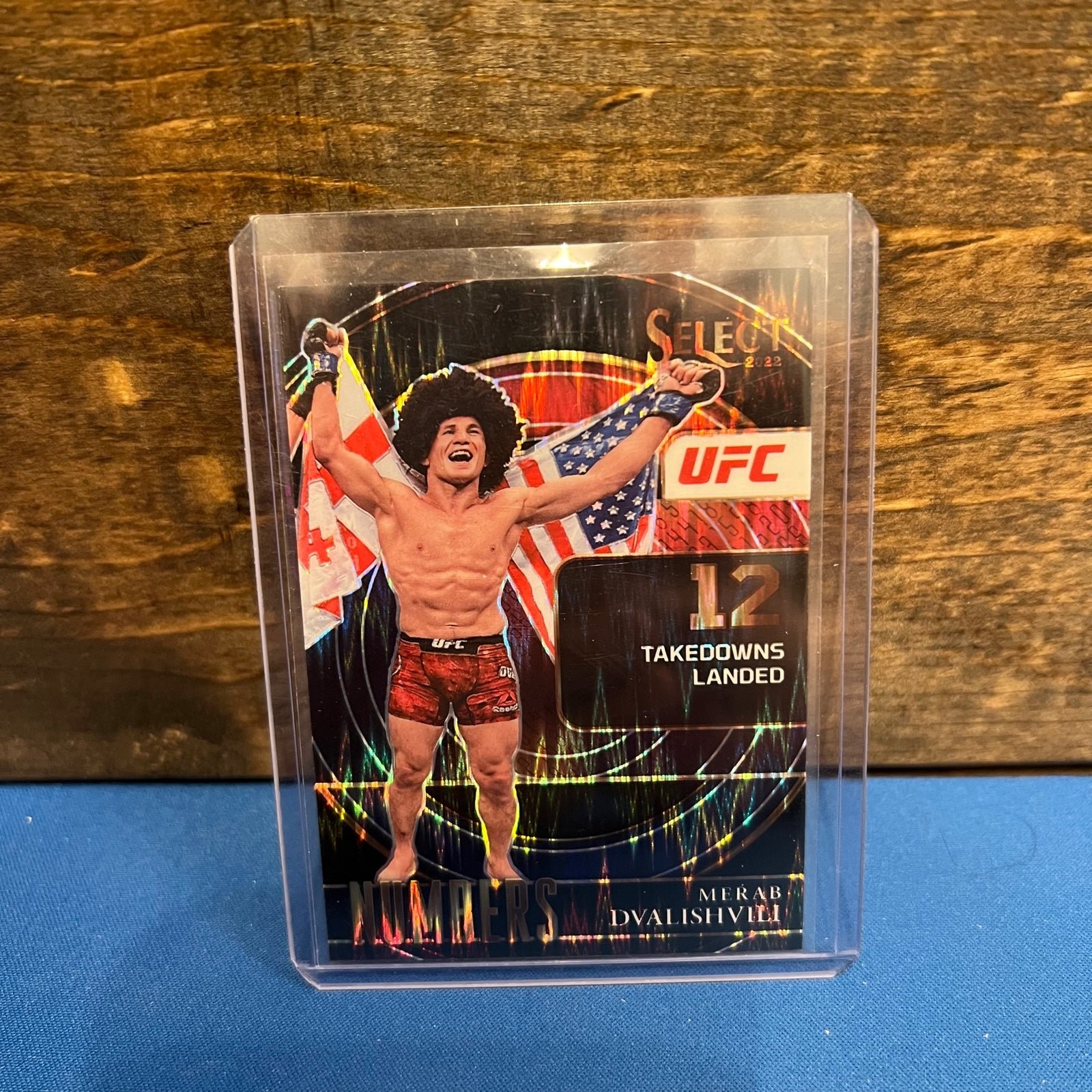 2022 Merab Dvalishvili UFC Panini Select ONE OF ONE Black Flash