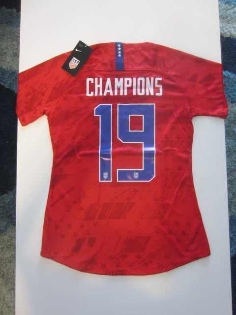 USA USWNT 2019 World Cup Champions 4 Star Away Womens Soccer Jersey 2019-2020