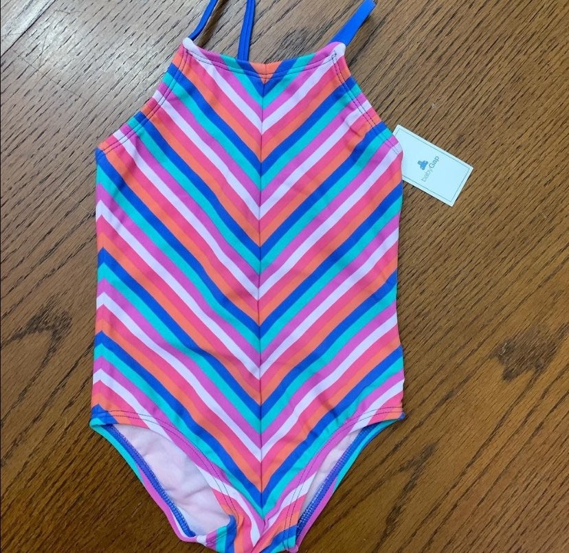 Baby Gap NWT Chevron Swimsuit 12-18m