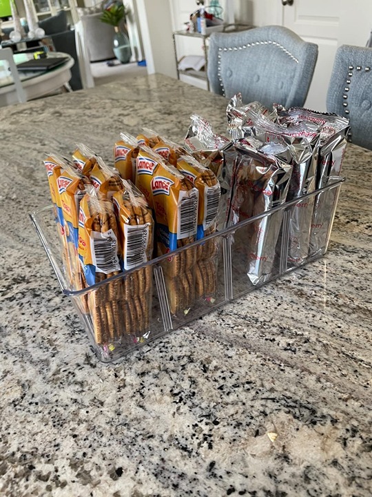 Vtopmart 8 Pack Food Storage Organizer Bins, Clear Plastic Storage Bins for Pant