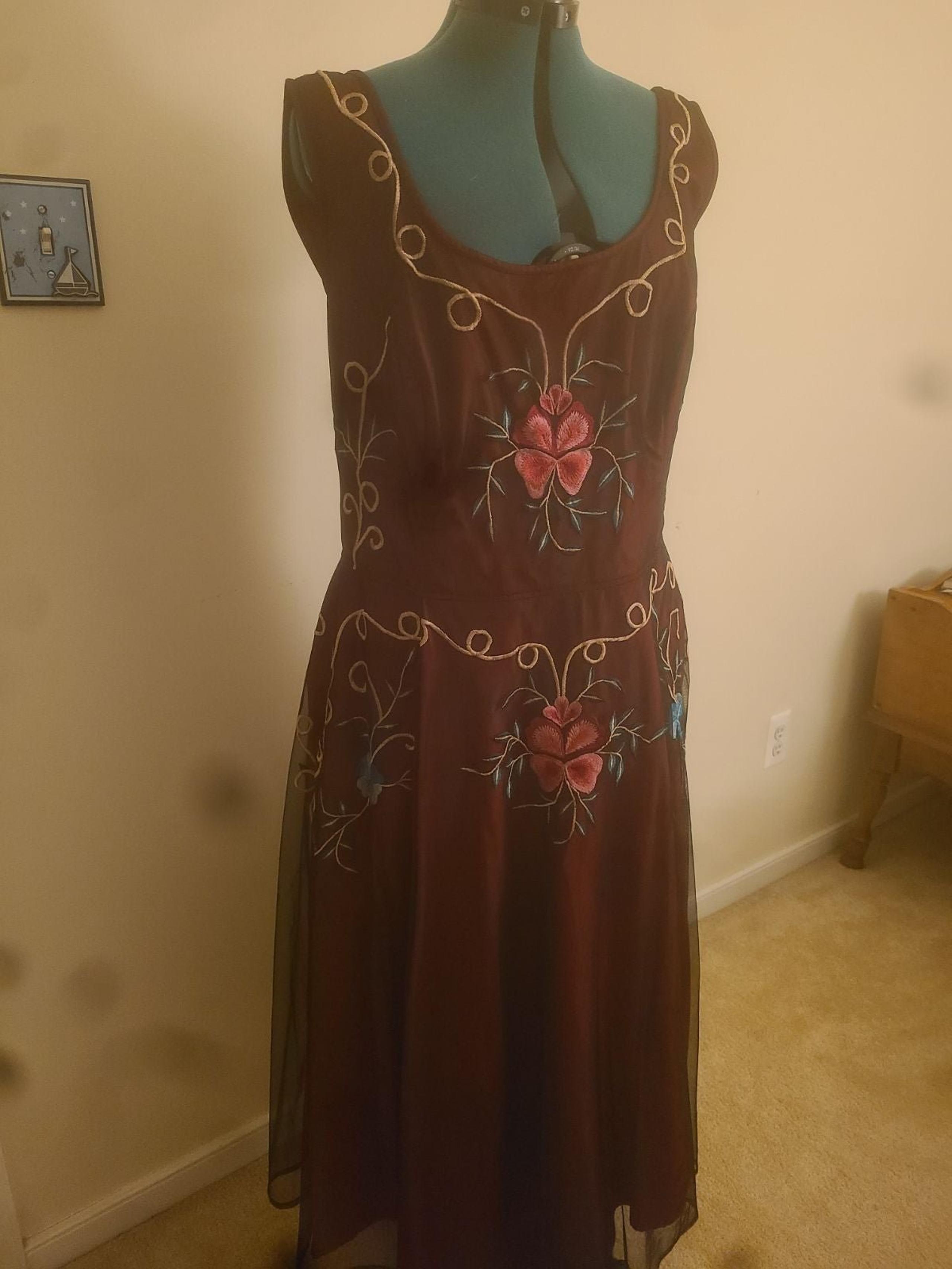 Cocktail dress, Embroidery