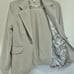CAbi Mushroom/Gray top-stitch Suit (size 8) w/lace top (M) - favorite suit EVER