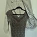 CAbi Mushroom/Gray top-stitch Suit (size 8) w/lace top (M) - favorite suit EVER