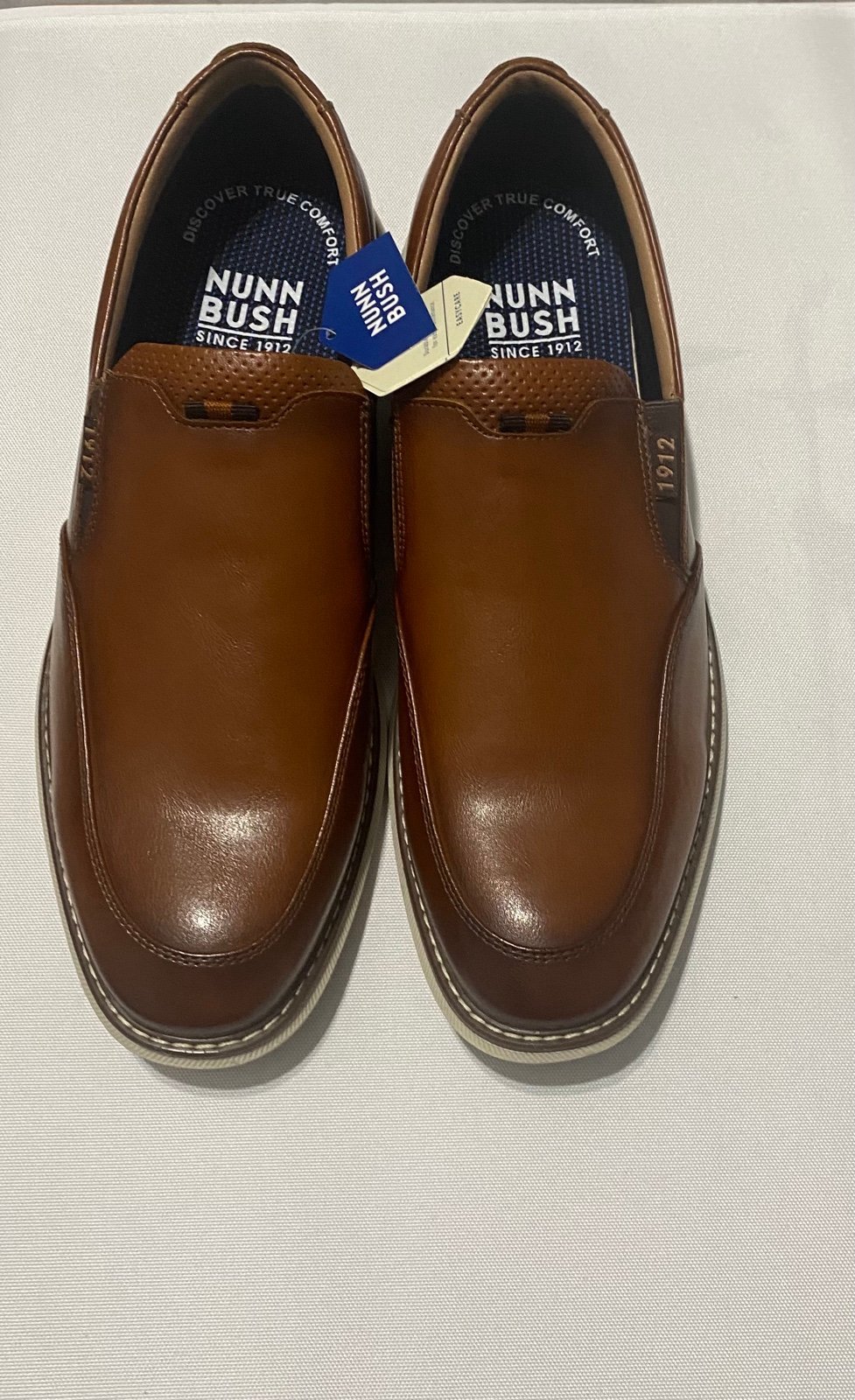 Nunn Bush Men's Leather Slip-On Shoes Size 10M NEW