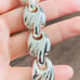 Super heavy IBB 925 Italy modernist bracelet