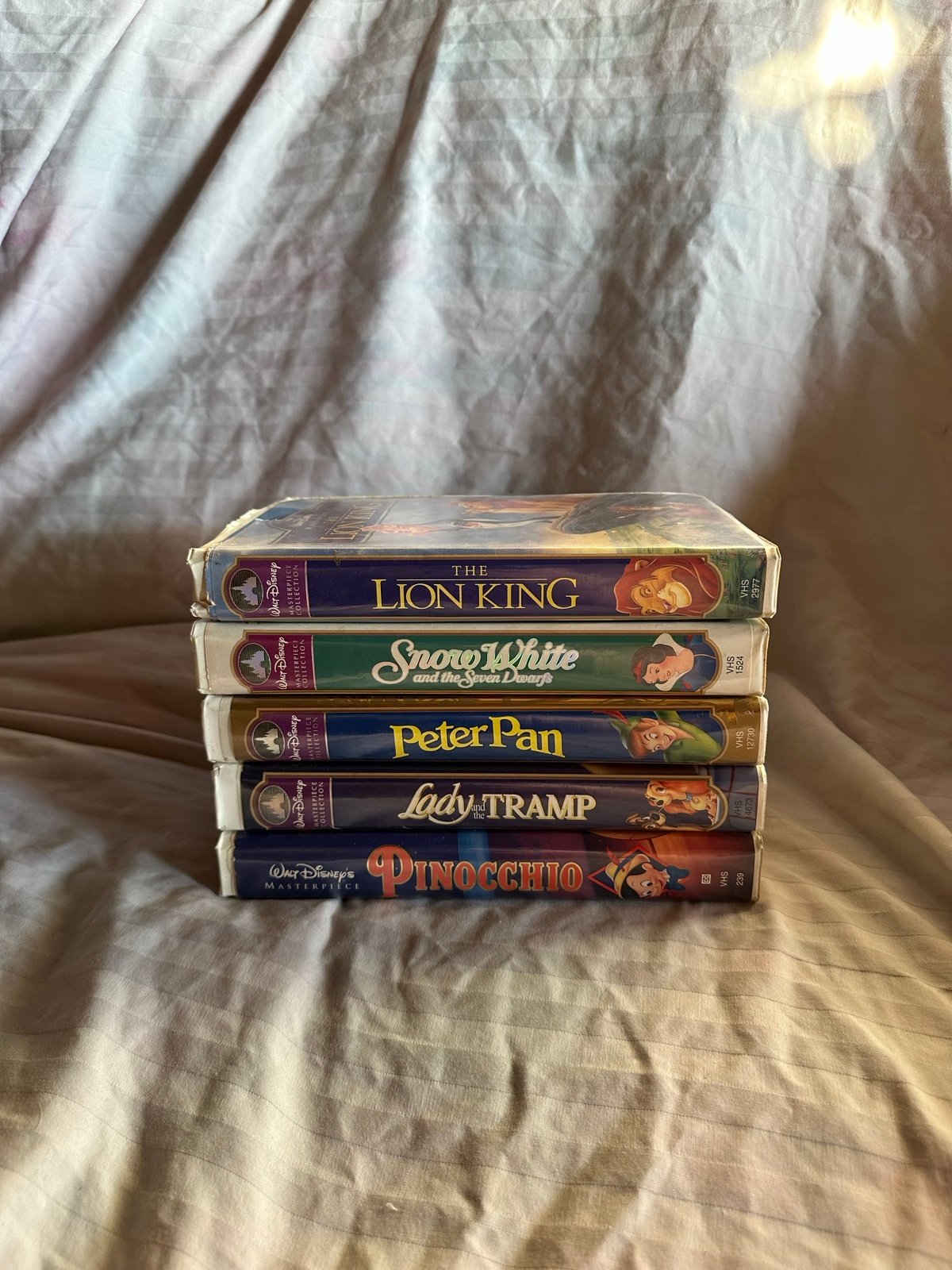 Walt Disney Masterpiece Collection VHS Tapes