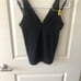 V-neck backless jersey sleeveless strap