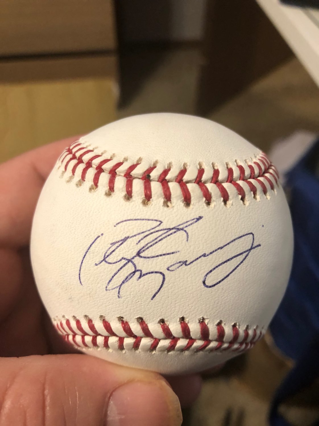 Signed baseball Peyton Manning colts bro