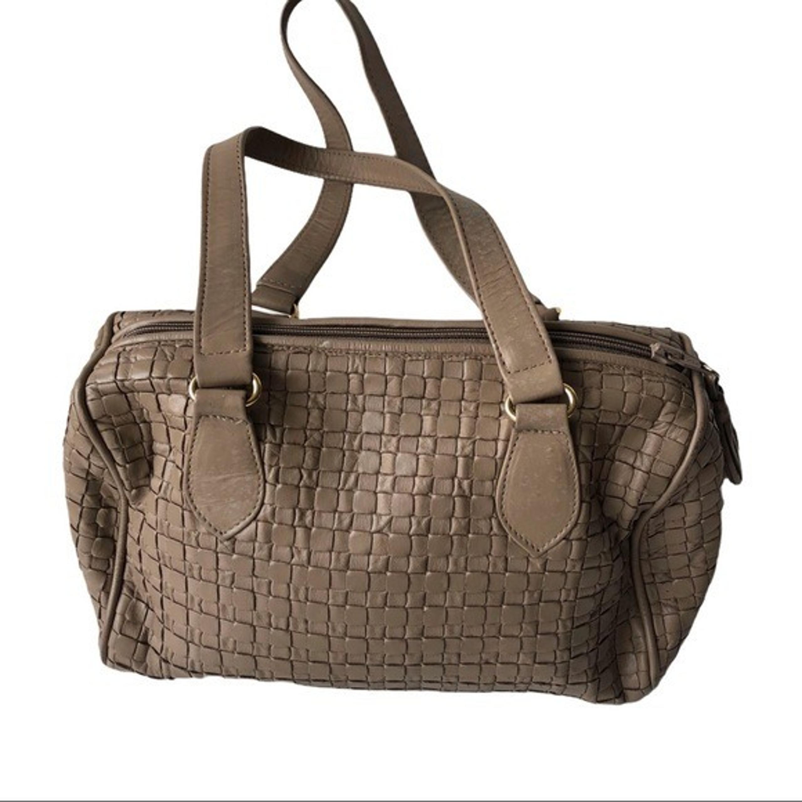 Vintage Meyers USA Woven Tassel Satchel