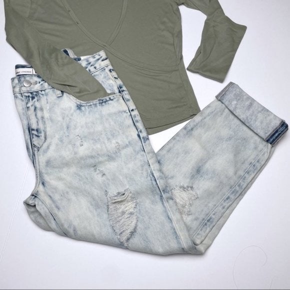 Lovers + Friends Distressed Boyfriend Fit Jeans