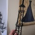 25 Black Metal Eiffel Tower Wall Hanging Decor Art Sculpture Paris France
