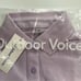 Outdoor Voices Birdie Cropped Polo Morning Glory Size 3X