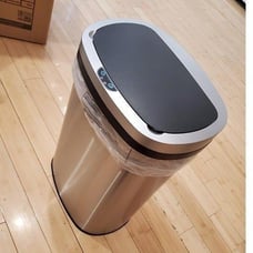 Kitchen Trash Can with Lid, 13 Gallon Automatic Garbage Can for Bathroom BedrooM