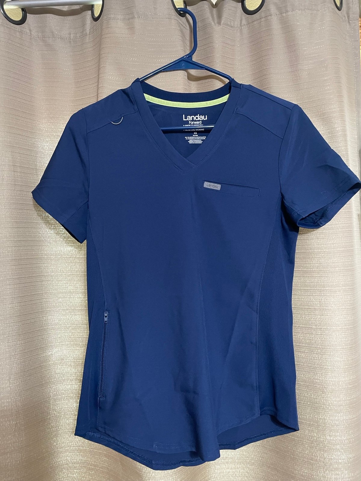 Pair of navy blue scrubs