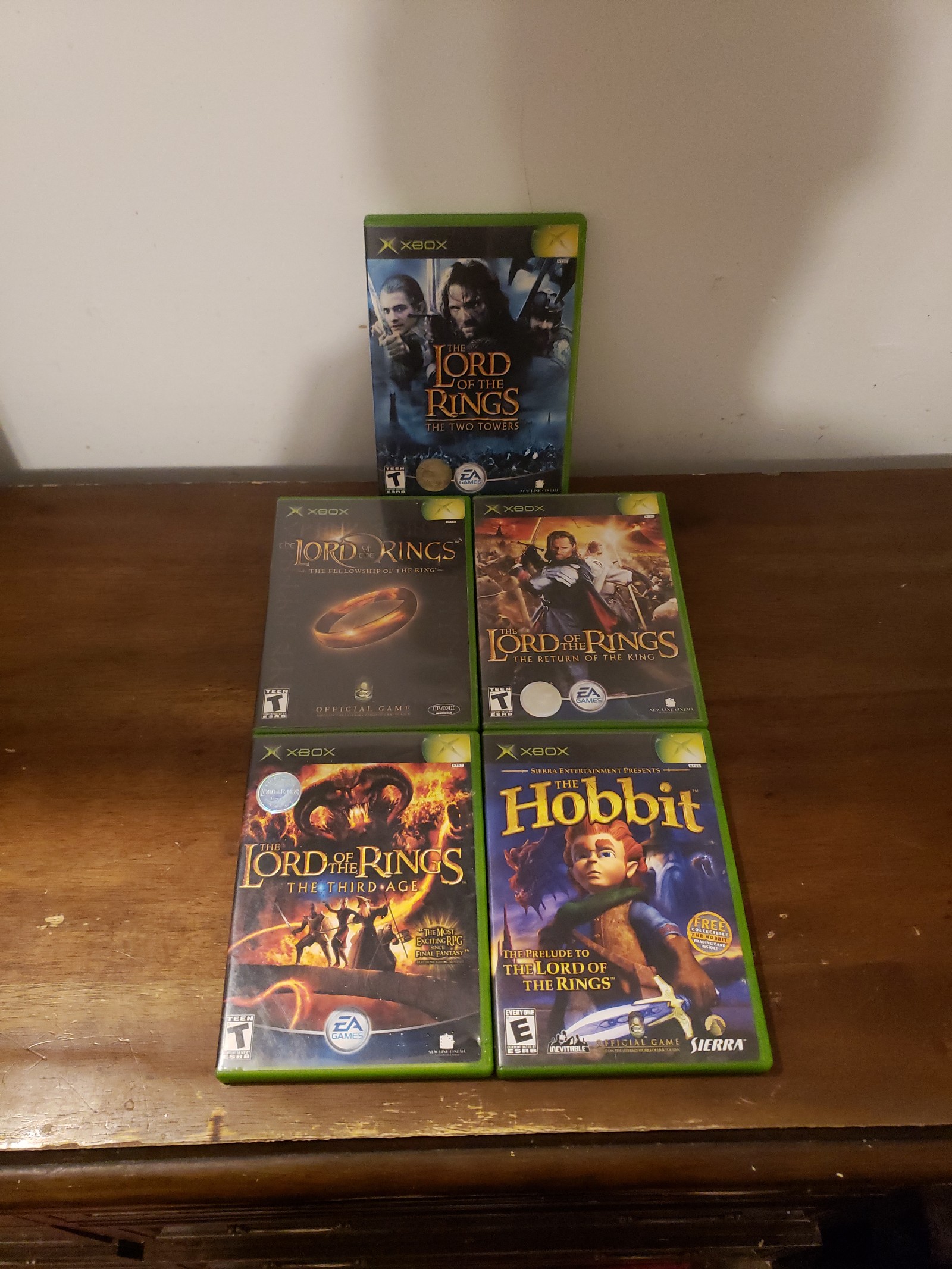 Lord of the Rings T. Towers, F.O.T.R, R.O.T.K, T.A. and Hobitt for Xbox Original