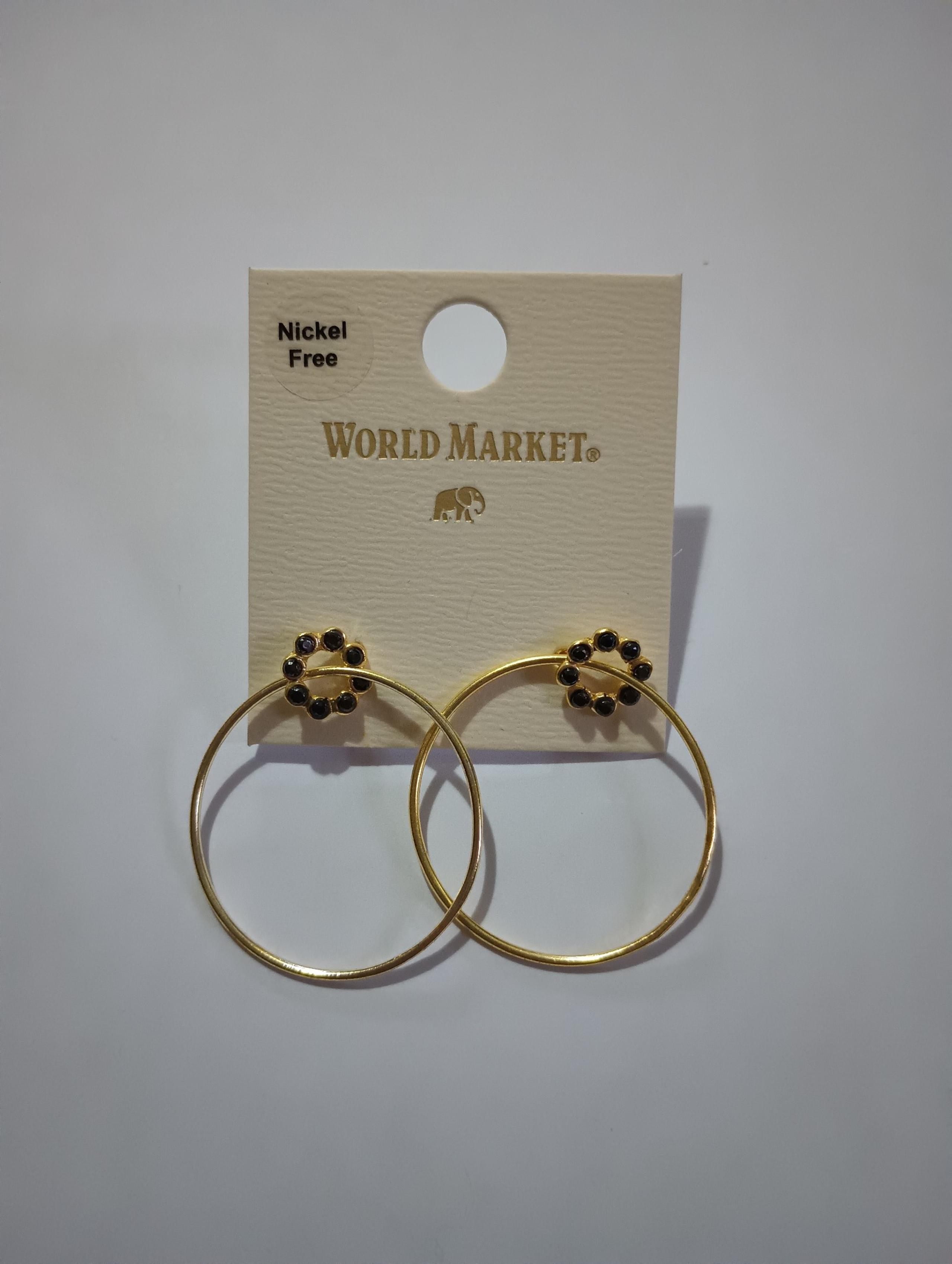 Hoop Earrings, World Market