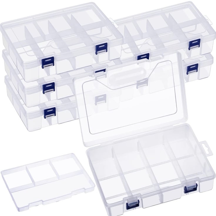 6 Organization Storage Box Containers