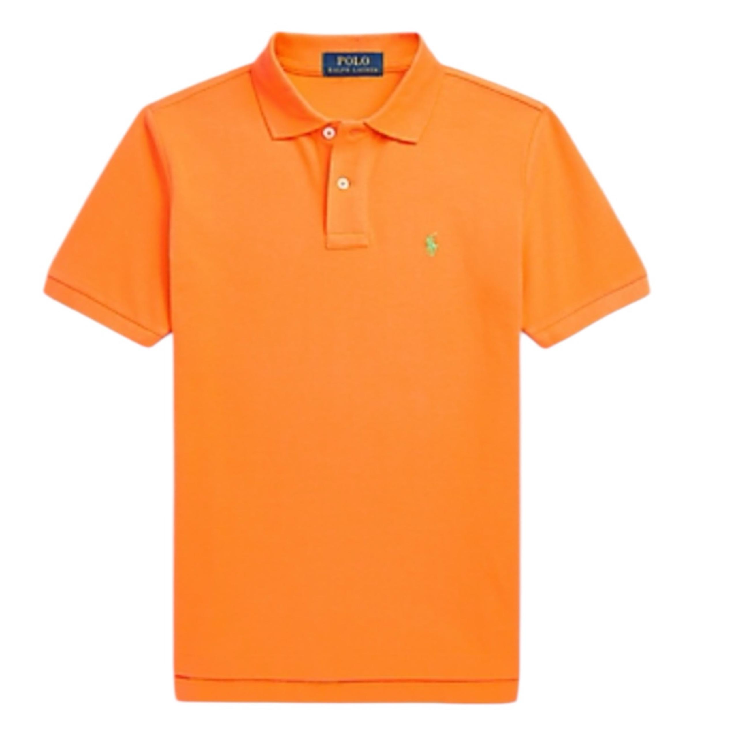NEW With Tag Polo Ralph Lauren Boy’s Orange The Iconic Mesh Pique Top