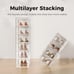 Shoe Organizer Storage Boxes for Closet, Clear Plastic Stackable Sneaker Storage