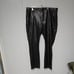 NWT Abercrombie & Fitch The Skinny Ultra High-Rise Faux Leather Pants Black 36