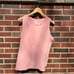 Sahalie Baby Pink Sleeveless Tank Top Cotton Shirt Top
