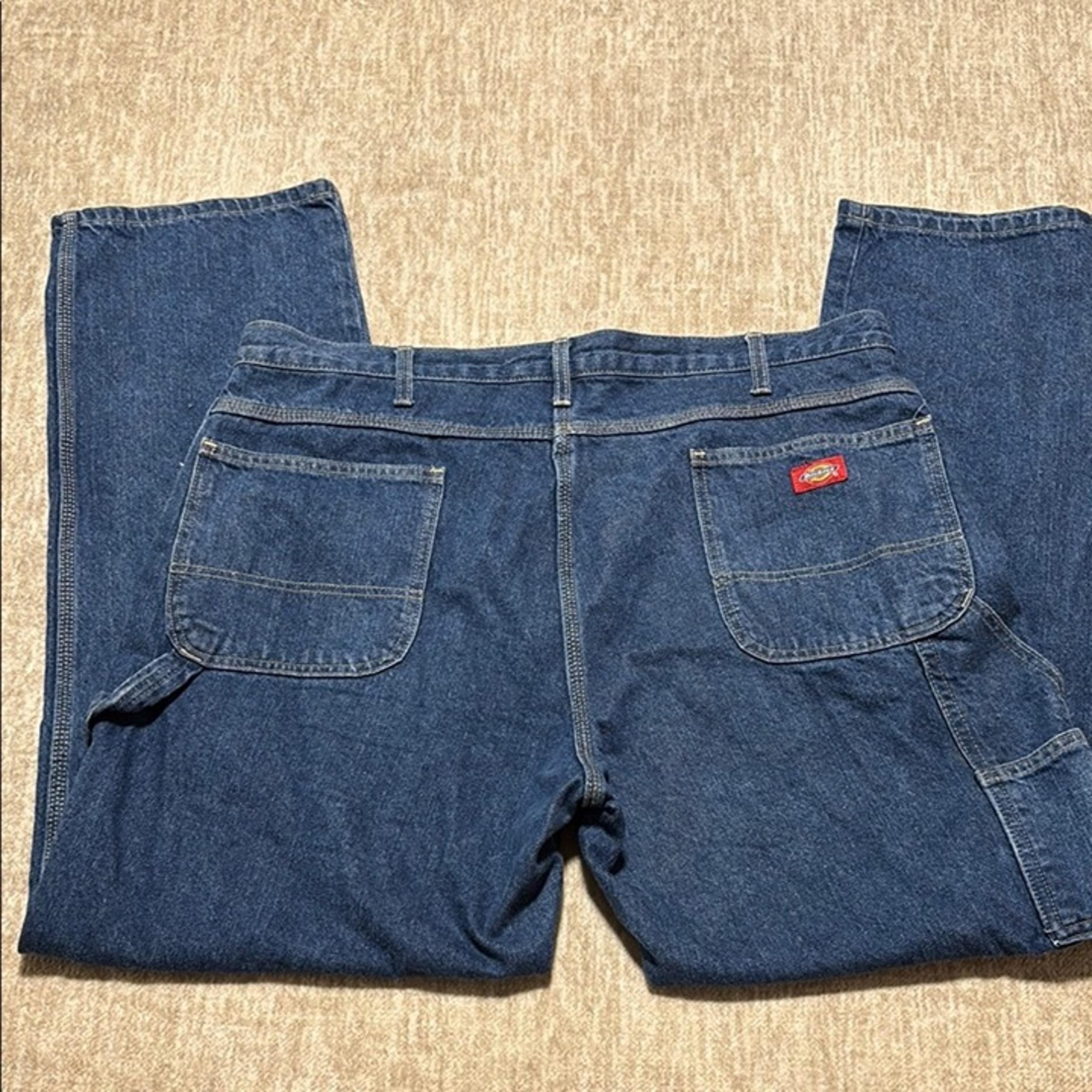 44x34 Dickies carpenter Jeans blue denim boot cut or straight